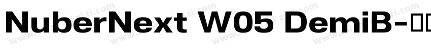NuberNext W05 DemiB字体转换